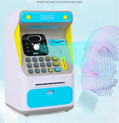 China Plastic Piggy Bank Promotional Gift Locks Electronic Combination Face Recognition Piggy Bank Atmosphere Plastic Coin for sale