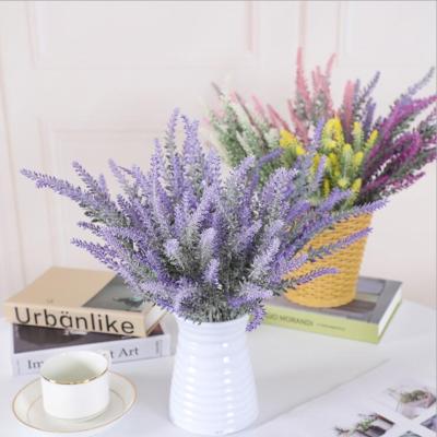 China Wholesale Plastic Customize Lavender Artificial Flowers Decorative Flowers Home Wedding Promotional Gift for sale