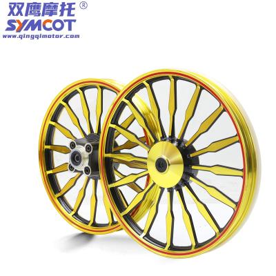 China Aluminum Alloy Motorcycle Aluminum Wheels 16 Spoke Gold Wheels Front 1.4*18 1.6*17 Rear For CG125 CG150 CG200 Iraq Afghanistan Market for sale