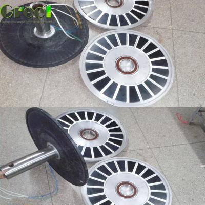 China 3 Phase Coreless Permanent Magnet Generator 12-450V Voltage Range Outer Rotor Structure for sale