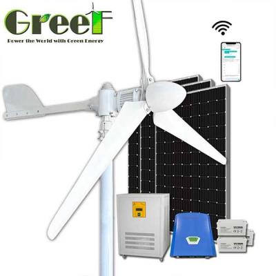 中国 3KW新しいエネルギー3つの段階の太陽雑種の風力のキットの発電機 販売のため
