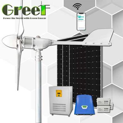 China Sistema de gerador solar das energias eólicas da eficiência elevada dos moinhos de vento 20KW para a casa à venda