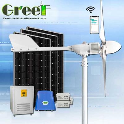 China Sistema de gerador da turbina eólica de 2KW Mini On Grid Hybrid Solar para a casa à venda