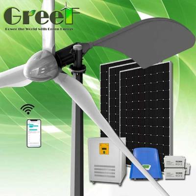 China Gerador de turbina eólica 1KW horizontal solar a rendimento elevado para a casa à venda