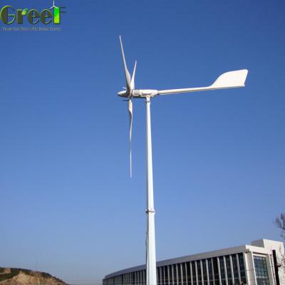 China 5kW Laag startwindsnelheid Pitch Control Windturbine Horizontale as Windturbine Te koop