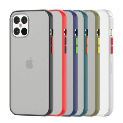 China Fashion Anti-fall Matte Leather Surface Phone Case Multicolor For Iphone 13 pro 6.1 for sale