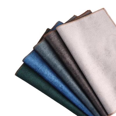 China High Quality 100% Sofa Fabric Leather Pattern Velvet Fabric Breathable Home Textile Upholstery Living Room Polyester for sale