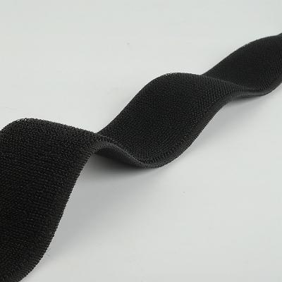 China Sustainable Factory Custom Self Adhesive Fastener Sticky Back To Back Nylon Elastic Loop Band for sale