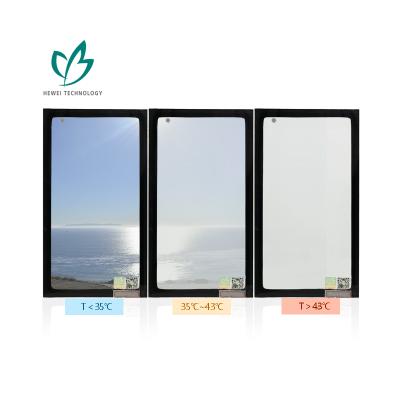 China HEWEI Sun Contemporary Energy Saving Temperature Control Shading Smart Glass for Building Glass for sale