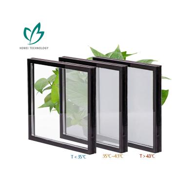 China Contemporary HEWEI 6mm12mm Customized Tempered Glass Smart Insulation Sun Shading Building Glass For Window Panel for sale