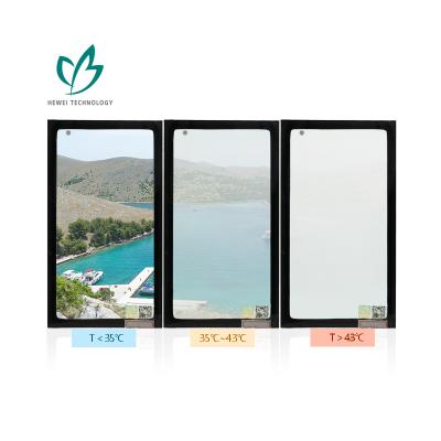 China HEWEI Contemporary High Quality Auto Dimming Sun Shading Smart Glass for Curtain Walls and Windows for sale