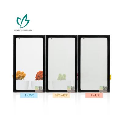 China HEWEI Glass Contemporary Innovative Thermochromic Smart Building Floating Window Glass For Healthcare Building Wall for sale