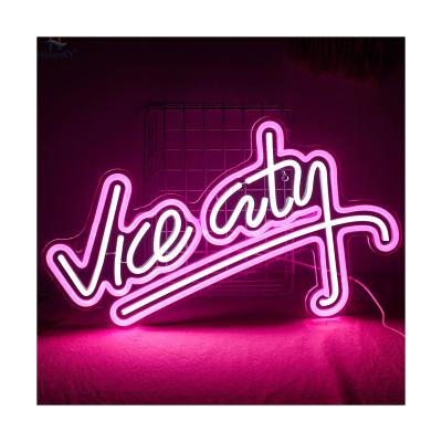 China HMonKY Customized Drop Shipping Custom Logo Acrylic Wing Love Wedding Neon Signs LED Lighted for sale