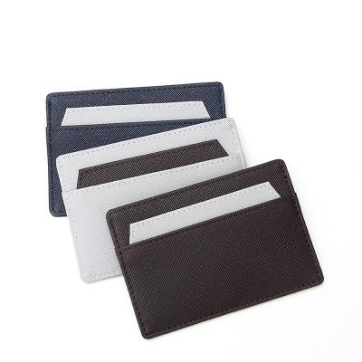 China RFID Blocking Protect Card Case Wholesale Cheap Front Pocket Wallet Slim Custom Made RFID Blocking Leather Card Holder for sale