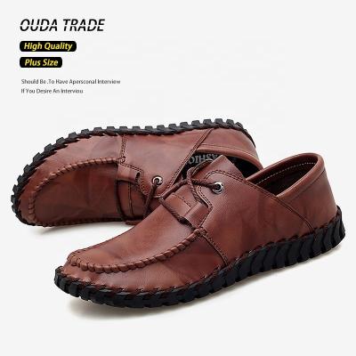 China Plus Size Flat High Quality Fashion Genuine Leather Casual Shoes Tassel Loafers Slip On Formal Shoes For Men for sale