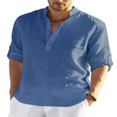 China 2022 High Quality Quality Single Color Canvas Shirts Men's Anti-Shrink Shirt For Men for sale