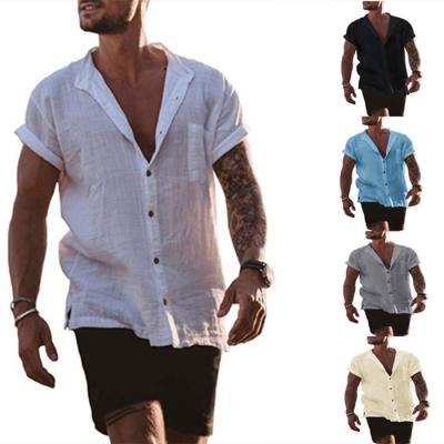 China 2022 Quality Boys Anti-Shrink Shirts Breathable Canvas Shirt Plain Color Canvas Shirt Men for sale