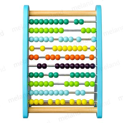 China Children Educational Toys Kid's Wooden Toy Colorful School Teach Abacus For Kids Math Calculate Studying for sale