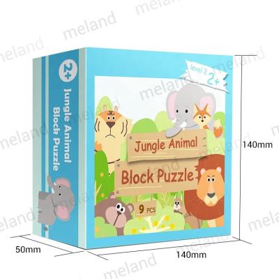 China Intellectual Entertainment 3D Cube 3x3 Wooden Puzzle Eco - Friendly Children Early Years Material Education for sale