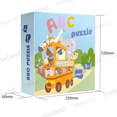 China Early Educational Children Party Game Intellectual Wooden Alphabet Spelling Game for sale