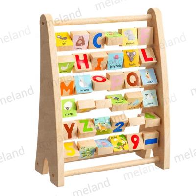 China Preschool Educational Letter and Kids Educational Toys Math Learning Beaded Blocks Stretch for sale