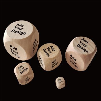 China China Wholesale Wooden Dies Wooden Dice Set Custom Card Bulk for sale