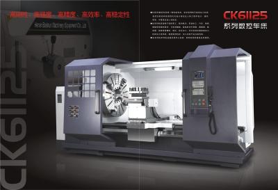 China CK61125B CNC horizontal lathe machine (Guide rail width=755mm, 6tons load) for sale