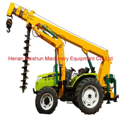 China New model fence post piling Hole Digger pit making & pole erection machine for sale