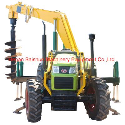 China Super Quality Agriculture Tractor Mounted Pole Erection Machine for sale