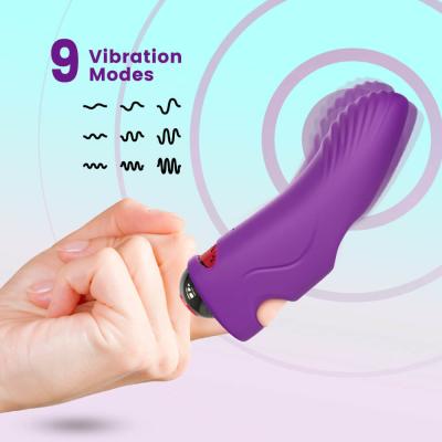 China Wireless Rechargeable Adult Mini Sex Finger Vibrator Body Massage Toy for sale