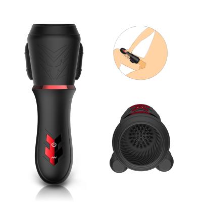 China Vara del sistema de pesos americano de los hombres - Massager del Masturbator del vibrador de la taza del ejercicio del bálano 10 frecuencias, motores duales en venta