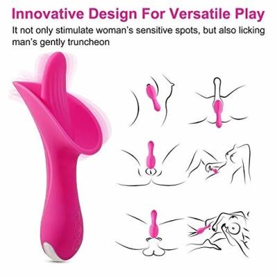 China Real Touch Feeling Tongue Licking Vibrator Rechargeable T Massager OEM ODM for sale