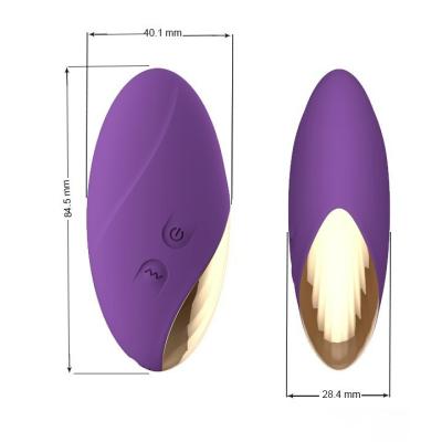 China 40.1mm Purple Bullet Vibrator Powerful Clit Stimulation Toys Waterproof Love Ball for sale