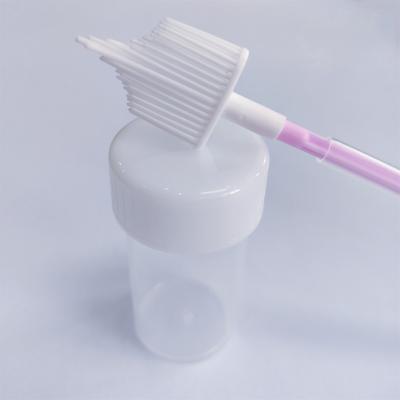 China 20ml Gynecological Cervical Brush Disposable Plastic Centrifuge Tube With Cervical Sampler Brushes For CTT TEST for sale