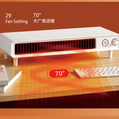 China Hot Wind Display Stand Heating Fan 500w USB Charger Desktop Wireless Heater For Home for sale