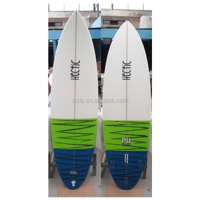 China Unisex White 6'8 PU Foam Epoxy Surfboard Shortboard for sale