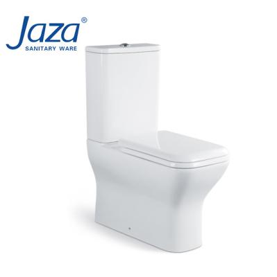 China New Double-Flow Hot Sale Modern WC Rimless Flush To The Wall Two-Piece Washdown Ceramic Toilet Bowl Toilet Bowl for sale