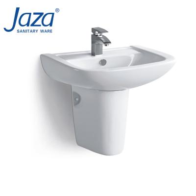 China High Quality Modern Ceramic Wall Mounted Sink Modern Ceramic Basin White Porcelain Bathroom Western Wall Hung Basin for sale