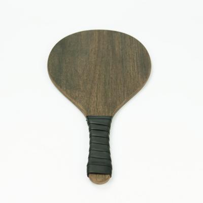 China Universal Throw and Hook Beach Paddle Professional Wooden Beach Paddle for Beach Training High Quality Tennis Racket for sale