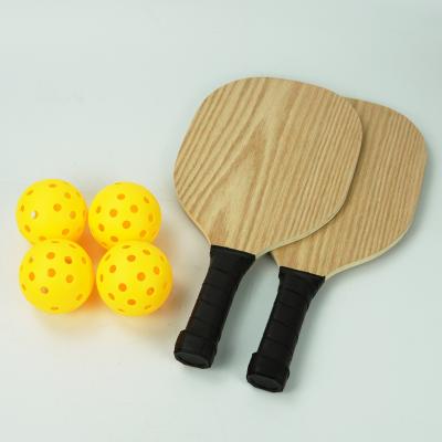 China Shawview Wood +Rubber Beach Wood Tennis Racket Set Peak Shoot Peak Paddle With Ball Hot Selling 2021 for sale