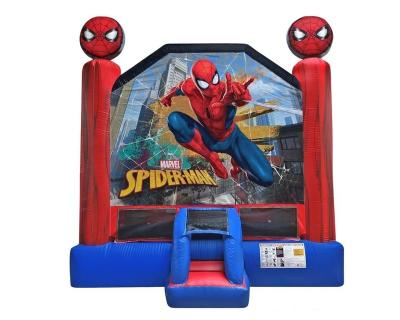 China Combo Jumping Inflatable Bounce House Man PVC 0.55mm Tarpaulin Inflatable Bouncer Jumping Spiderman Castle For Sale for sale