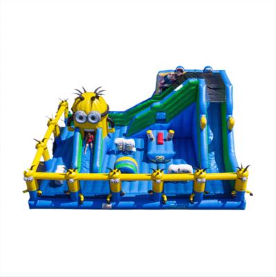 China 0.55mm PVC Tarpaulin Giant Inflatable Theme Park Outdoor Bouncy Castle Fun City Inflatable Playground For Sale for sale