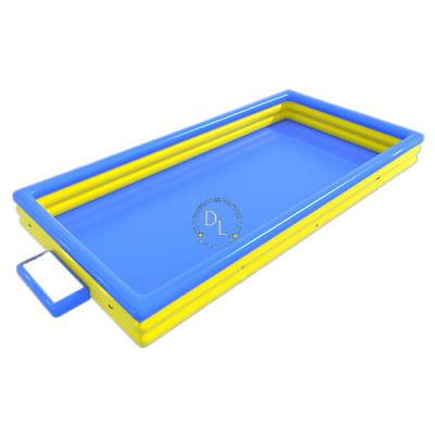 China PVC Tarpaulin Inflatable Pool Hexagon 0.55mm Large Inflatable Above Ground Pools Sorbo Ball Pool For Adults Kids for sale