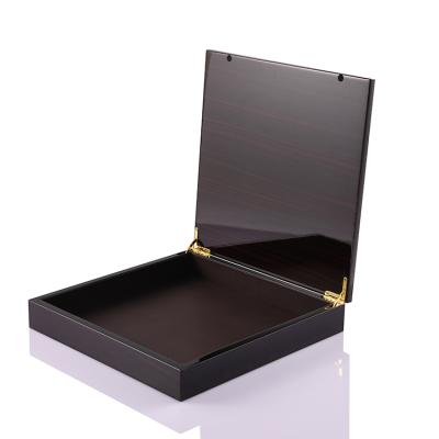 China Handmade Rectangle Black Luxury Customize Own Fancy Boxes For Dates Packaging for sale