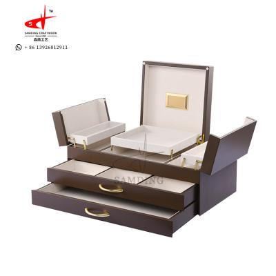 China Factory 22 Multi-Use Custom Glossy Wooden Box Storage Box Gift Packaging Handmade Years for sale