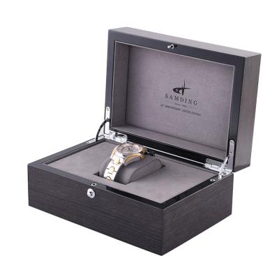 China Handmade High Quality Wooden Watch Gift Box SAMDING Automatic Watch Box for sale