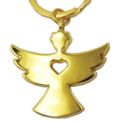 China 3D Angel Chain 3D Angel Metal Key Chain Custom Best Selling On Germany Market Amazon Lucky Gift Pendant Crafts for sale