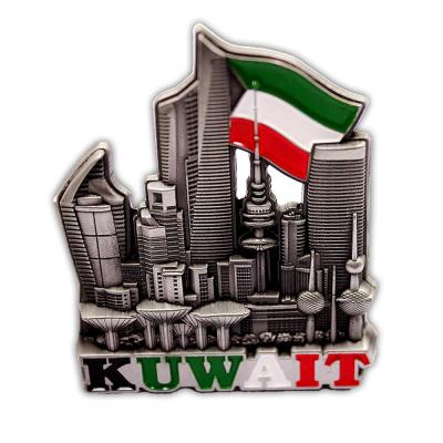 China Shape Kuwait Custom Fridge Magnet , 3d Kuwait Souvenir Fridge Magnet Tourist City for sale