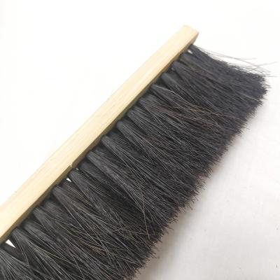 China Custom Logo Natural Cleaning Board Dish Hair Brush Natural Bamboo Horsehair Brush for sale