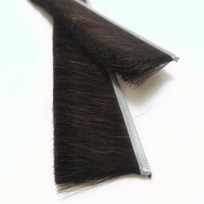 China Interesting Price Aluminum Alloy Strip Brush Door Seal Strip Cleaning Brush for sale